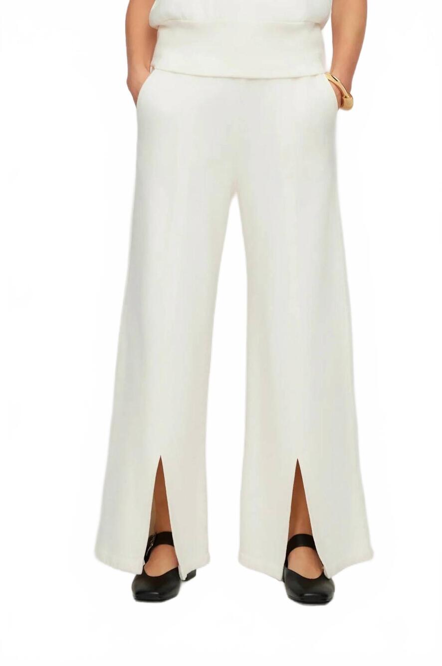 NEW FIFTEEN TWENTY front slit sweatpants in cream